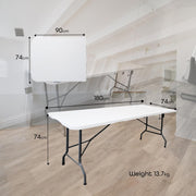 DIVCHI Folding Table 6ft 1.8M