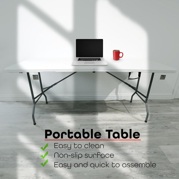 DIVCHI Folding Table 6ft 1.8M