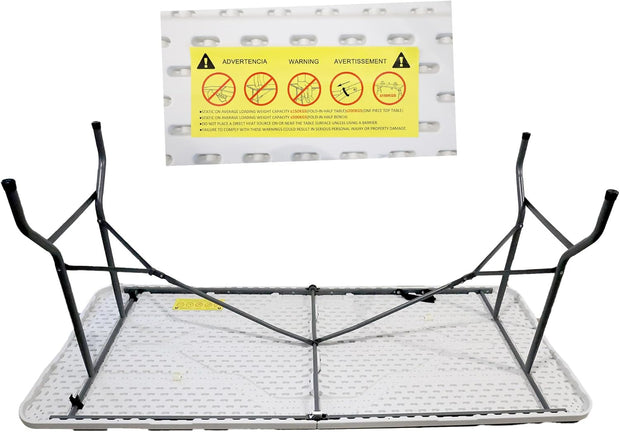 DIVCHI Folding Table 6ft 1.8M